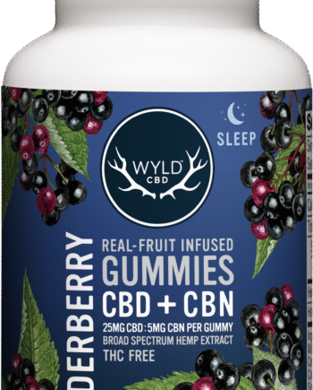 Wyld CBD Elderberry Gummies - Immune Support & Relaxation with Natural Berry Flavor